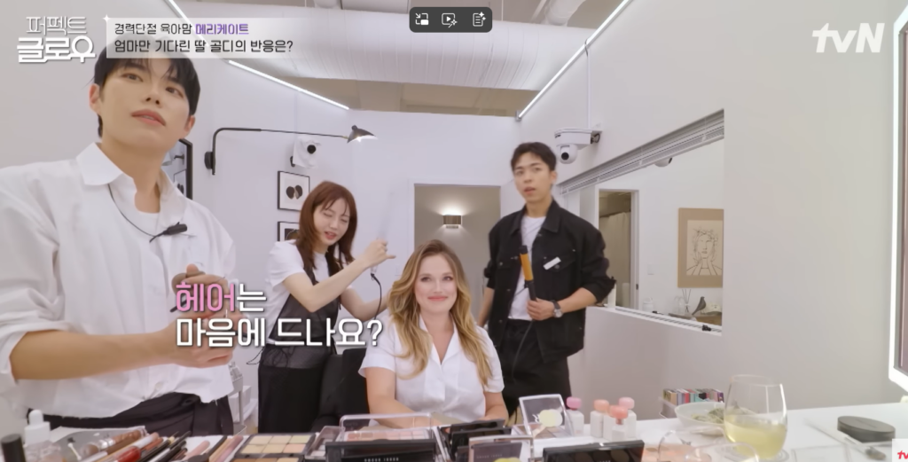 premiere episode of Perfect Glow featured a touching moment with Mary Kate, an exhausted mother of two struggling with postpartum life. 