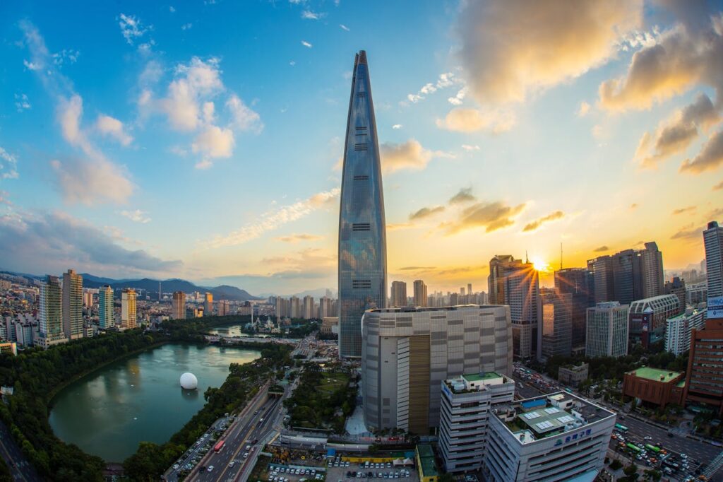 lotte building in jamsil, seoul
