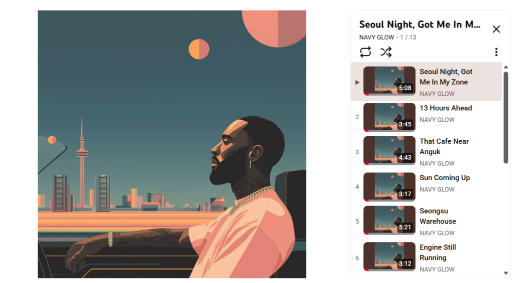 Seoul R&B NAVY GLOW's Seoul Night, Got Me In My Zone — A Trapsoul About Being a Foreigner - youtube profile